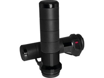 Harley Davidson Touring [2008-2024] -Titan-X Hathed Handles Black 1 "Gas Train par