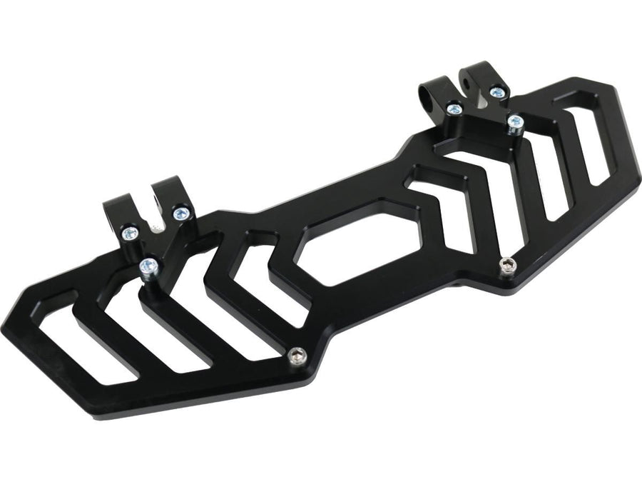 Harley Davidson Touring [1985-2025] – Trackboard Fahrer-Fußrasten Schwarz Eloxiert