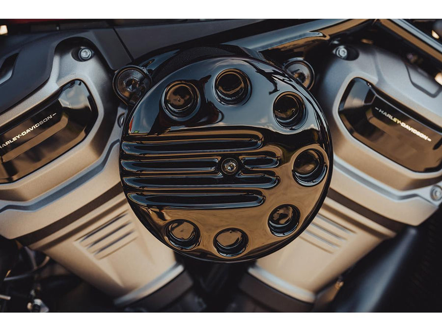 Harley Davidson Nightster RH975 [2022-2024] – Geschlitzte Luftfilterabdeckung Glanz