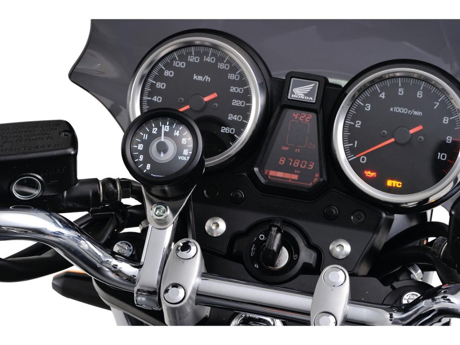 Harley Davidson – Velona 48 Voltmeter Modernes Design (Typ A) Schwarz