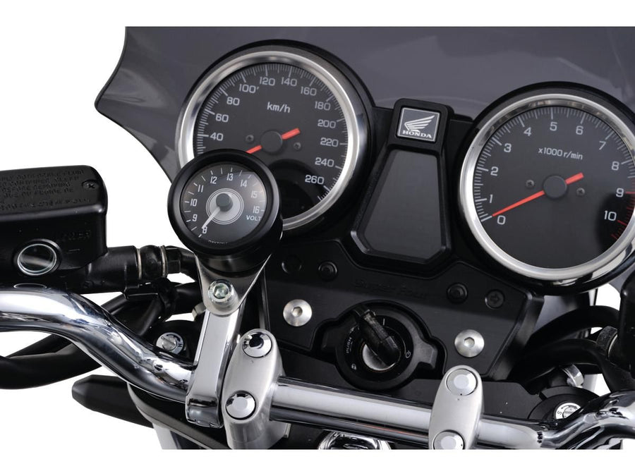 Harley Davidson – Velona 48 Voltmeter Modernes Design (Typ A) Schwarz
