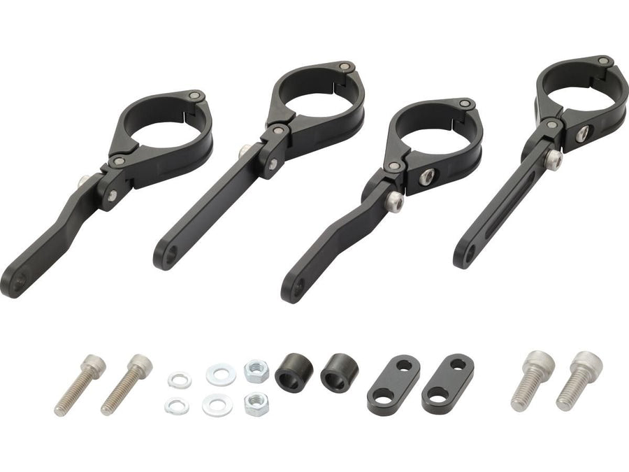 HARLEY DAVIDSON - Haut de phare CNC réglable 39 mm Fork Mounting Black