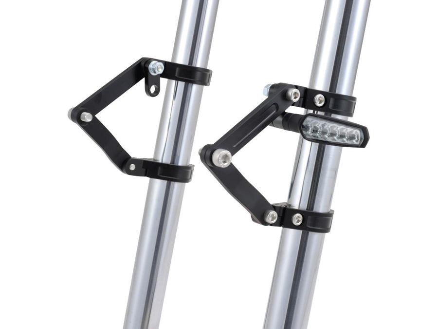 HARLEY DAVIDSON - Haut de phare CNC réglable 39 mm Fork Mounting Black