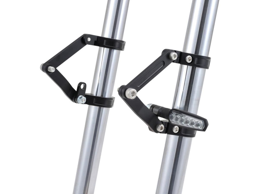 HARLEY DAVIDSON - Haut de phare CNC réglable 39 mm Fork Mounting Black