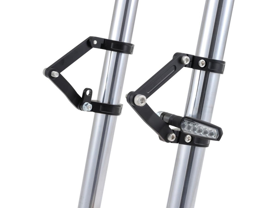 HARLEY DAVIDSON - Haut de phare CNC réglable 39 mm Fork Mounting Black
