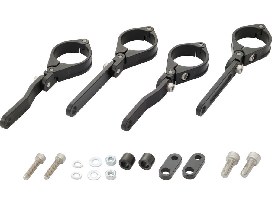HARLEY DAVIDSON - Haut de phare CNC réglable 39 mm Fork Mounting Black