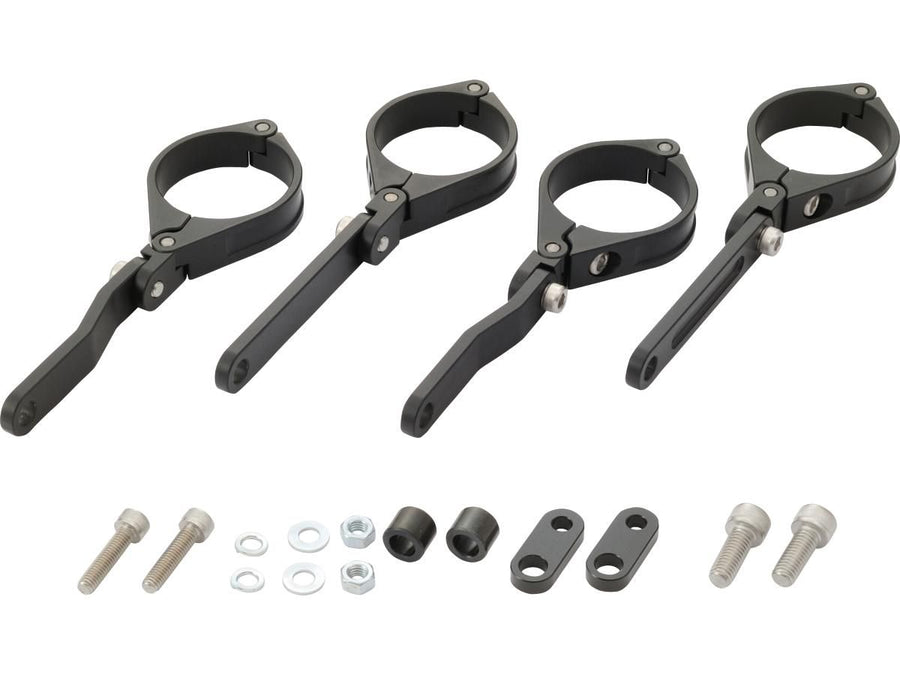 Harley Davidson - Hauts-phares CNC réglables 49 mm Fork Mounting Black