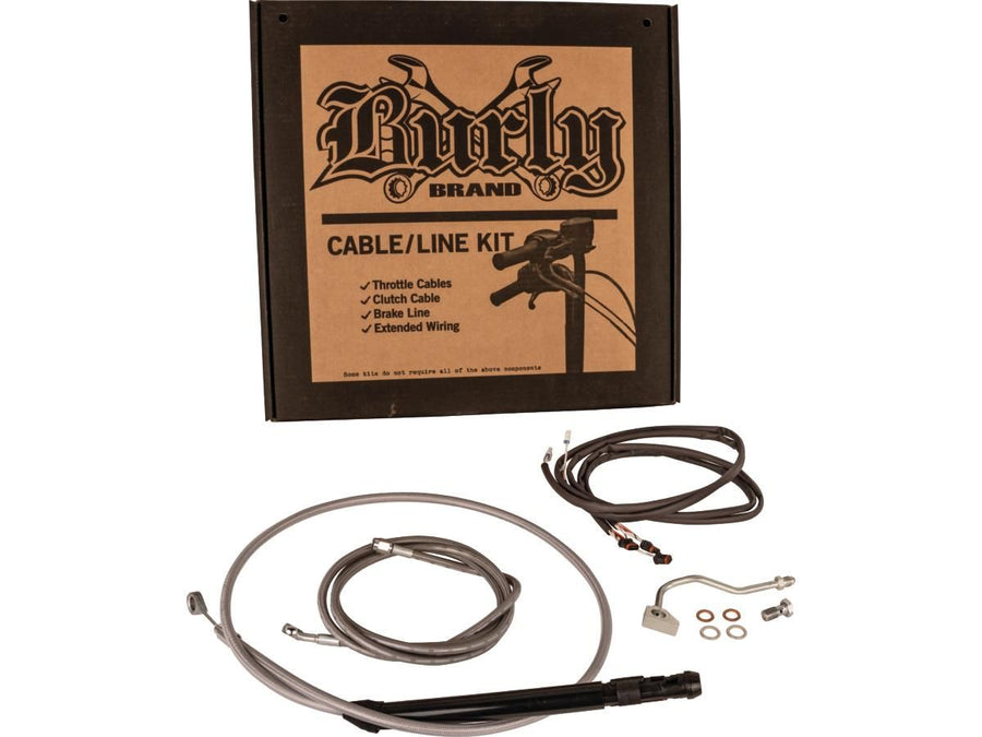 Harley Davidson Touring [2021-2024]-15 "excavator bar cable set stainless steel clear