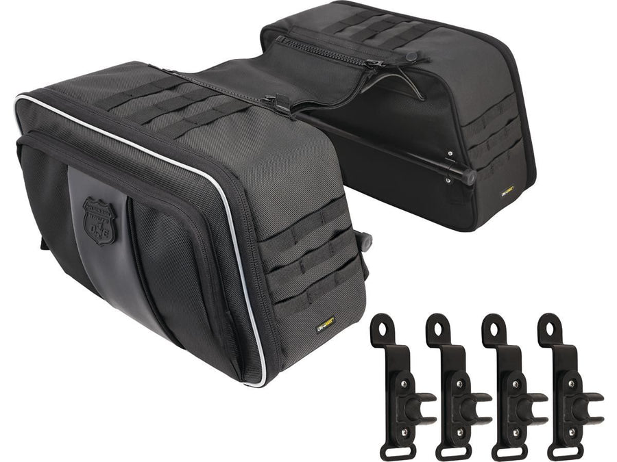 Harley Davidson Softail [2000-2017]-Route 1 Road Trip saddlebags black