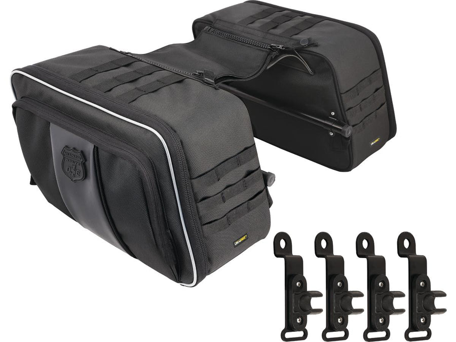 Harley Davidson Softail [2000-2017]-Route 1 Road Trip saddlebags black