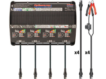 Harley Davidson-Pro-4 Duo 12V 5a Chargeur de batterie de diagnostic automatique x 4