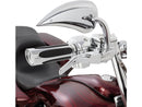 Harley Davidson FLHXSE [2023-2025] – Deep Cut Komfortgriffe Chrom 1" Gaszug per Draht-2