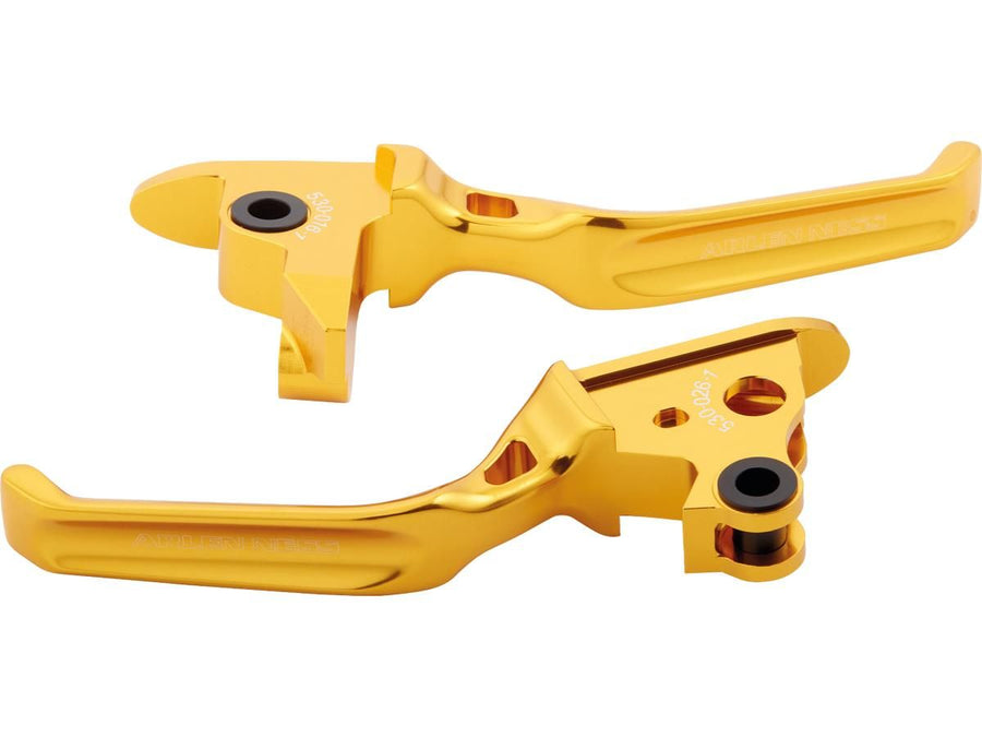 Harley Davidson Touring [2008-2013]-Method hand lever gold anodized cable coupling