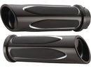 Harley Davidson Sportster [1976-2020] -Deep Cut Comfort Handles Black Anodisé 1 "-1