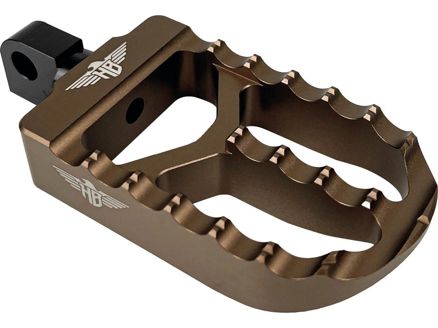 Harley Davidson Sportster [1991-2020] – MX V2 Fußrasten Bronze Eloxiert