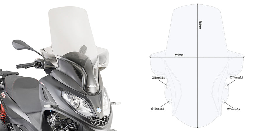 PIAGGIO MP 3 300 [2019-2020] - Windschild