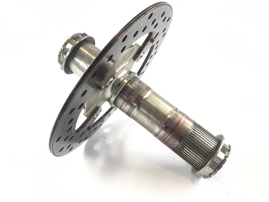 Ducati 1098 S [2007] - Hinterachse Radachse hinten und Bremsscheibe