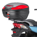 Honda SH 300 i [GIVI] - Support top case pour valises MONOLOCK®, utiliser la plaque MONOLOCK® incluse dans la valise