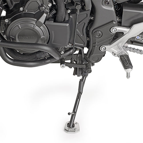 Honda NX 500 [GIVI] - Fuß-Verbreiterung aus Aluminium und Edelstahl für den Original Seitenständer