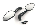 Rétroviseur universel DIEGO [article en stock] - Adaptateur ABS noir 2x M8-R certifié E-1