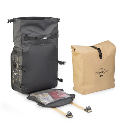 GRAVEL T - Waterproof Satteltaschen (Paar) – für Träger PL, PLR, PL_CAM, Volumen je 35 Liter