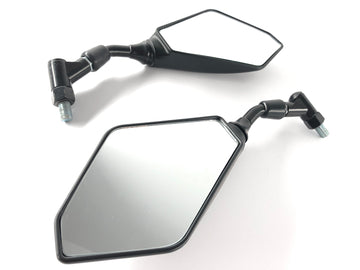 Mirror rear view mirror square M10 [stock item] - Yamaha Kawasaki Suzuki