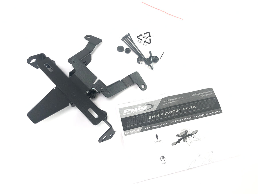 BMW R 1300 GS [2025] - Support de plaque d'immatriculation Pista 13 noir
