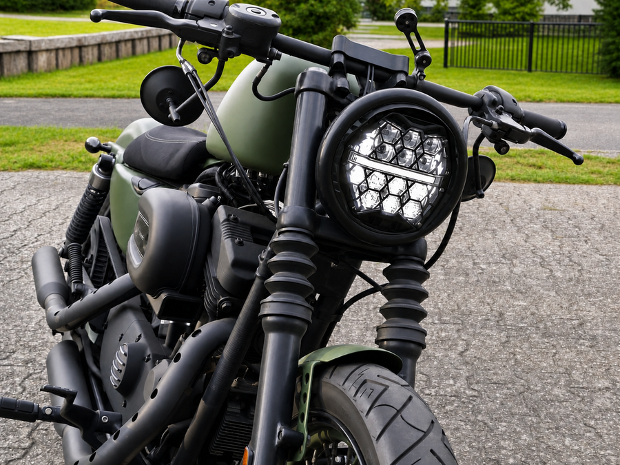 Moto Guzzi V7 [MOTORIZE] - LED headlight 7 inches