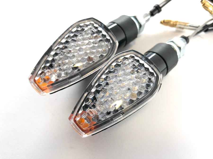 Clignotants LED avec résistances transparentes [avec marquage E] - Yamaha Kawasaki Suzuki Ducati KTM