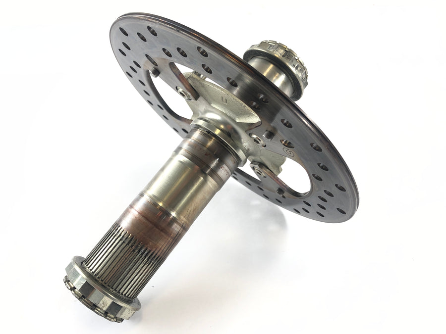 Ducati 1098 S [2007] - Hinterachse Radachse hinten und Bremsscheibe