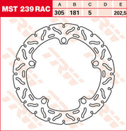 Disque de frein rigide - MST239RAC