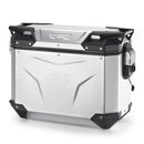 Seitenkoffer Trekker Outback EVO Monokey 37 Liter – Links, aus eloxiertem Aluminium, SMART SEC. LOCK