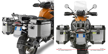 BMW R 1200 GS [GIVI] - support de valise latéral en tube d'acier pour Trekker Outback MONOKEY® CAM-SIDE diamètre de valise 18 mm