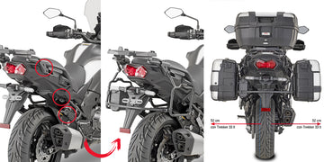 Kawasaki Versys 1000 / Versys 1000 SE [GIVI] - Seitenkoffer-Träger abnehmbar für MONOKEY® Koffer