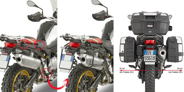 BMW F 750 GS [GIVI] - Support de valise latéral amovible pour valises MONOKEY® ou RETRO FIT