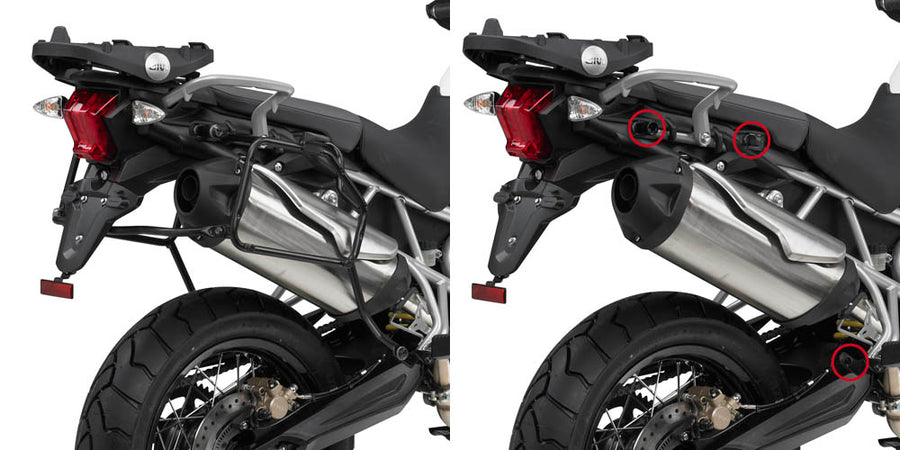 Triumph Tiger 800 XR [2011–2017] – Abnehmbarer Seitenkofferträger Monokey oder Retro Fit