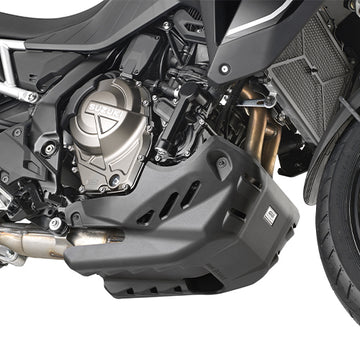 Suzuki V-Strom 800 SE [GIVI] - Engine protection is made of black glass fiber reinforced plastic to be mounted with