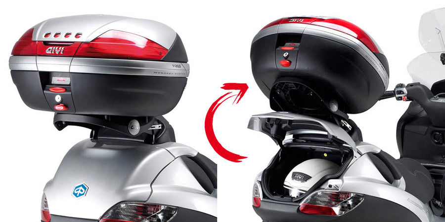 Piaggio MP3 300 [2006-2011] – support top case pour Monolock, avec plaque