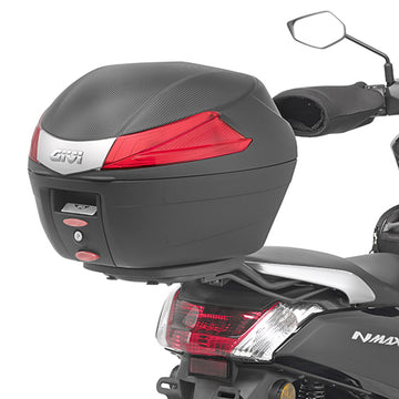 Yamaha N-Max 125-155 [GIVI] - Top case carrier for MONOLOCK® cases, use the MONOLOCK® supplied in the case