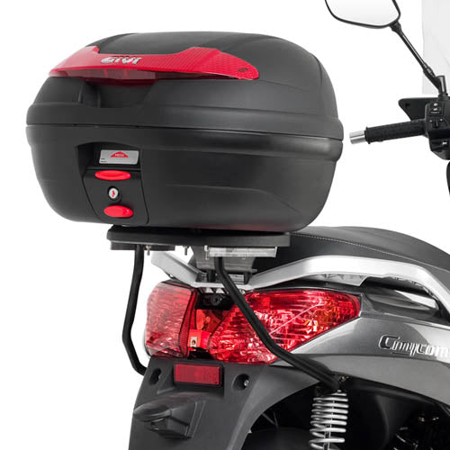 SYM Citycom 300 [GIVI] - Le support de top case pour les panneaux de valise MONOLOCK® doit être percé