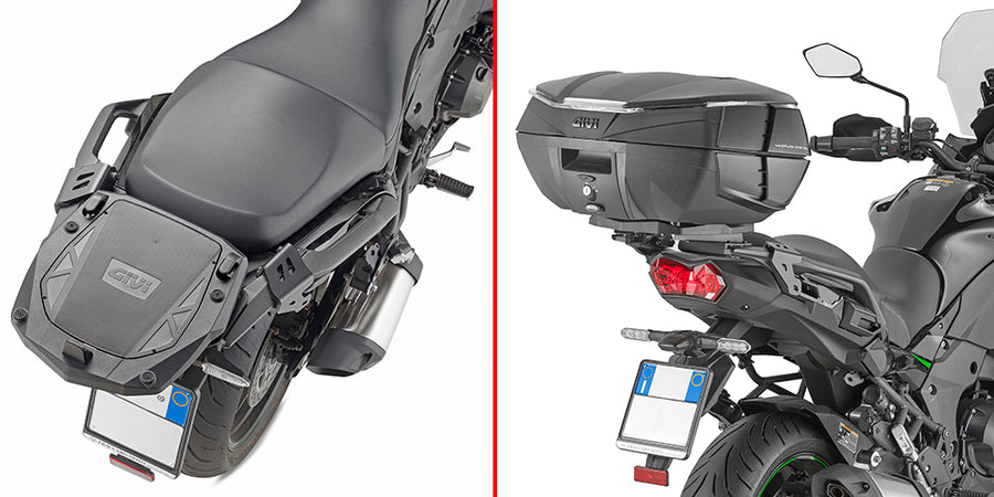 Kawasaki Versys 1000 [GIVI] - Support top case pour valises MONOKEY® avec plaque MONOKEY®