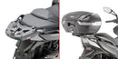 Kymco Xciting S 400 i TCS [GIVI] - Support top case pour valises MONOKEY® ou MONOLOCK® à monter avec le MONOKEY®