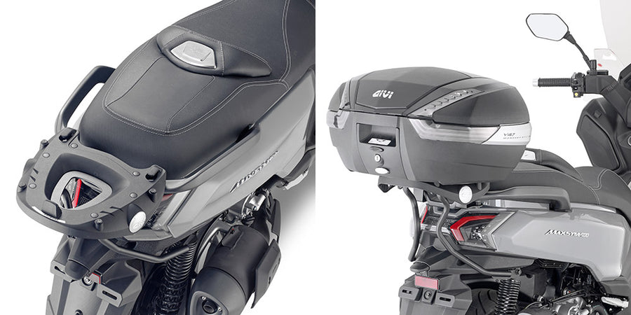 SYM Maxsym 400 [GIVI] - Support top case pour valises MONOKEY® ou MONOLOCK® à monter avec la platine MONOKEY® M5