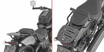 Benda Chinchilla 500 [GIVI] - Topcase Träger für MONOLOCK® Koffer zu montieren mit der MONOLOCK® Platte M5M und M6M