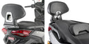 Yamaha X-Max 300 Tech Max [GIVI] - Passenger backrest assembly does not allow the carrier and case to be attached