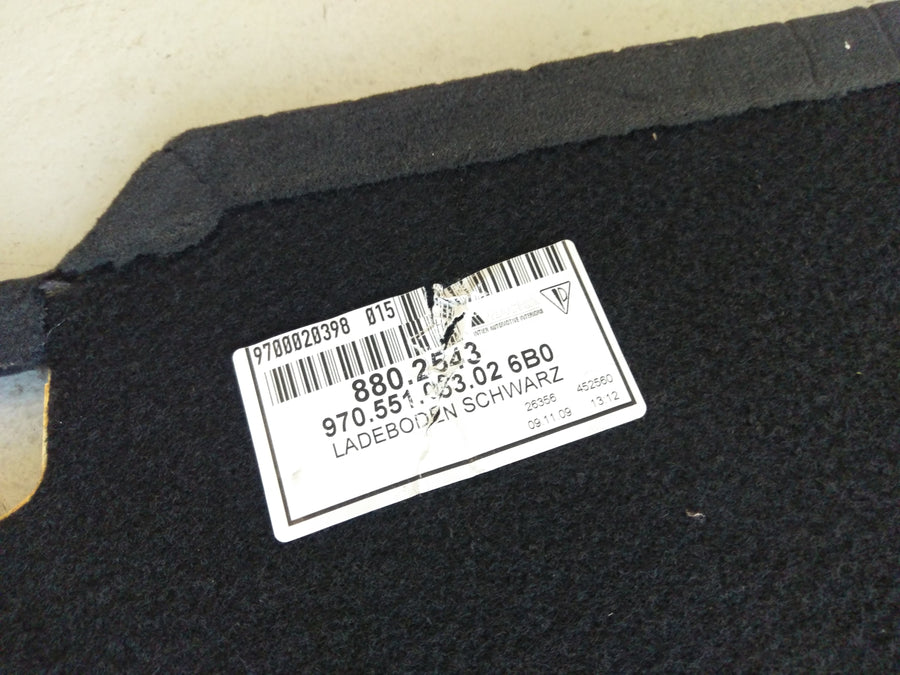 Porsche Panamera Turbo [2010] - Tapis de sol de coffre de chargement noir