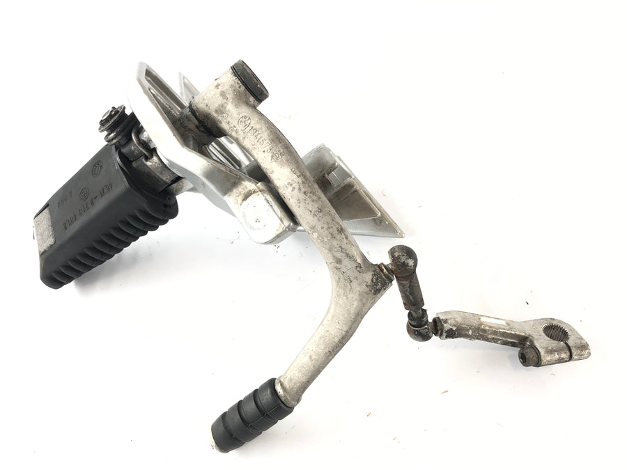 BMW R 1100 R 259 [1995] - Footrest plate left with gear lever and rod