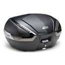 Top case V47 TECH Monokey en look carbone – réflecteurs transparents / Max. charge 10 kg