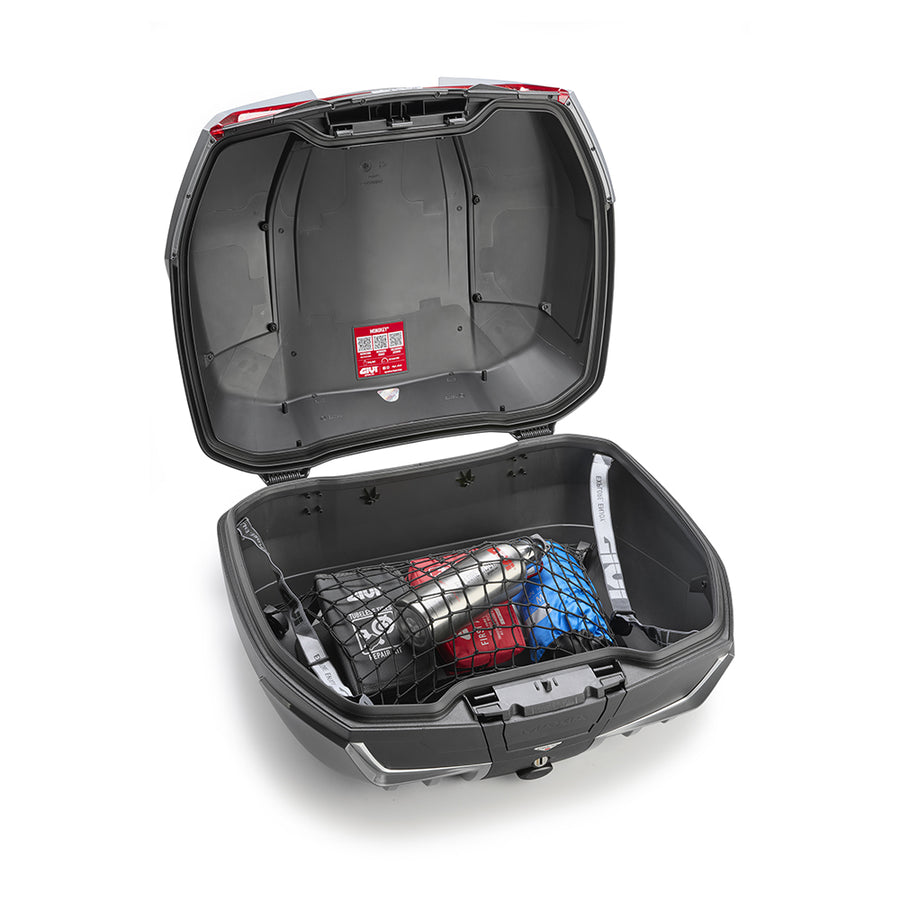 V58 Maxia 5 Monokey Topcase, schwarz – mit rotem Reflektor