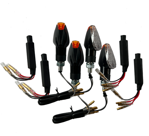 4 LED Indicator Clear Resistors [E-Mark] - Kawasaki Ninja 250 300 400 650 1000